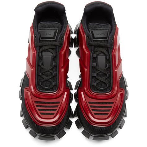 black and red prada cloudbust|prada cloudbust thunder sequined sneakers.